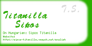 titanilla sipos business card